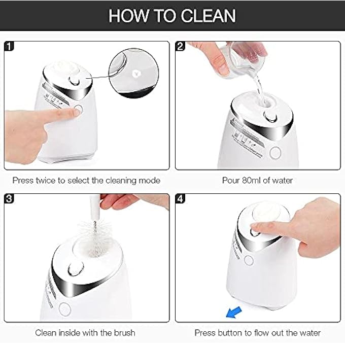 STRBOXONG صانع أقنعة الوجه NA، آلة صنع الأقنعة المنزلية الأوتوماتيكية بالكامل، DIY فواكه وخضروات طبيعية عضوية، قالب قناع الوجه بالكولاجين، أداة العناية ببشرة الوجه، لمنتجات جمال الوجه 2021 + 32 قرص كولاجين - Image 3